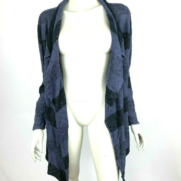 Habitat Linen Cotton Open Front Knit Cardigan - Picture 2 of 12